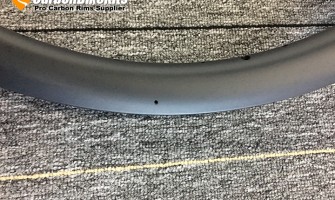 You need drill air depresion hole on the rim side